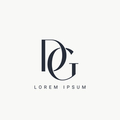 Initial DG and GD modern monogram and elegant logo design, Professional Letters Vector Icon Logo on background.