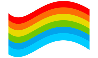 Vector illustration of rainbow icon