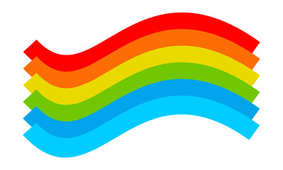 Vector illustration of rainbow icon