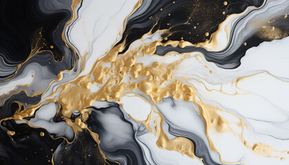Black-gold marble abstract background texture. Luxury design for background or wallpaper presentation