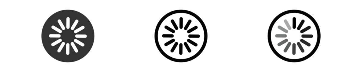 Loading set icons. Loading vector icon. Download or Upload. Collection of simple web download. Isolated symbol process in vector design style