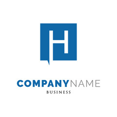 Obraz premium Initial Letter H Icon Logo Design Template