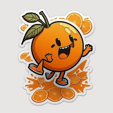 Orange vector fruit. Fresh orange icon. Fruit citrus with slices. Isolated on white.