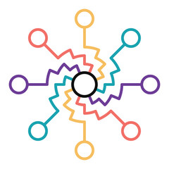 the connection of business team, the network of internet, web connected with the dot, the social media sign for communication
