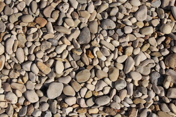 Tekstura kamyków na plaży