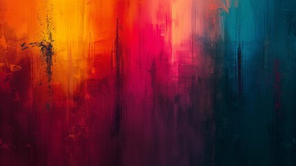 Abstract digital painting featuring a color spectrum 