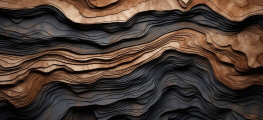 The innate, organic patterns within the texture of wood.
