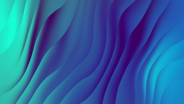 3D Modern Waves Curve Abstract Animated Background