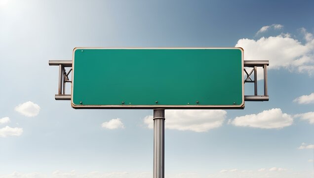 blank freeway sign
