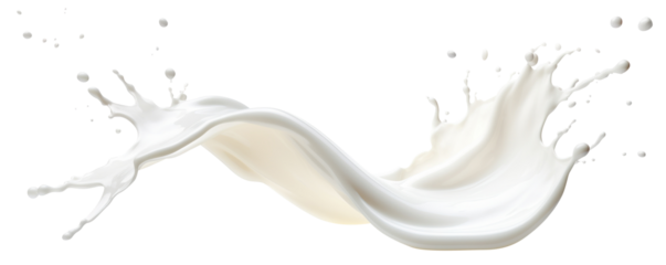 Splash of milk or cream, cut out