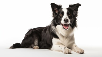 Fototapeta premium Dog, Border Collie in sitting position