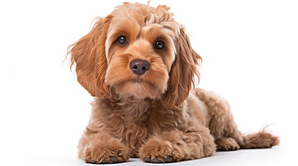 Dog, Cockapoo in sitting position