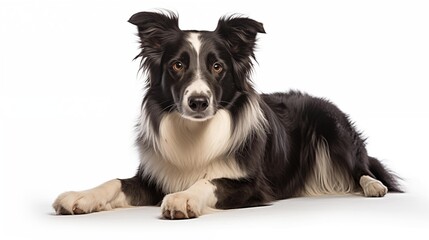 Dog, Collie in sitting position