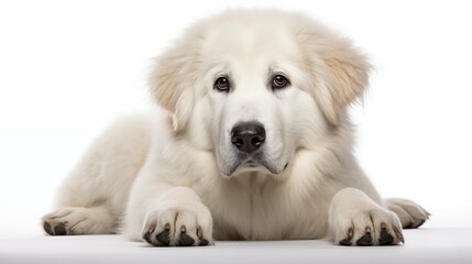 Dog, Great Pyrenees in sitting position