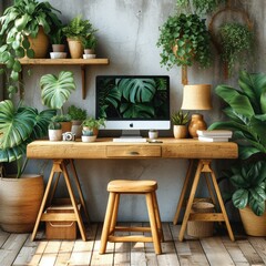office_greenery_workspace_plants_office_decor