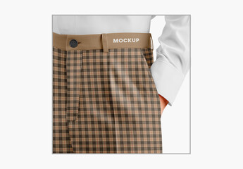 Close-up Dress Pants Mockup