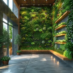 Obraz premium vertical_garden_green_wall_living