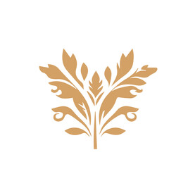 Flourish design set element vector