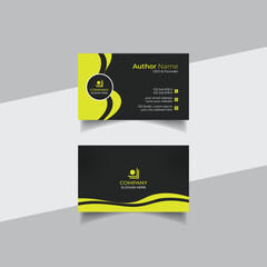 Modern business card template design or vector clean style visiting card design