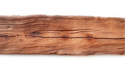 wooden plank texture with bark, transparent background