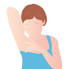 Fototapeta premium 脱毛する女性