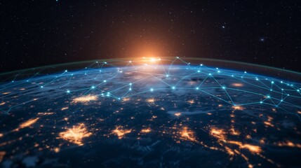 Sunrise on Humanity: Earth Bathes in Golden Light from Space
