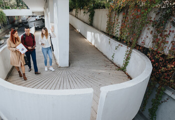 Young Business People Brainstorming in an Urban City