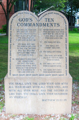 God's ten commandments salem massachusetts