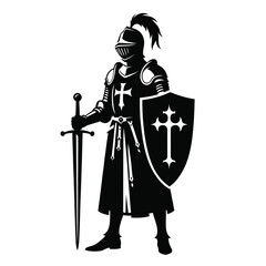Medieval Knight Silhouette