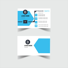 Double sided creative business card vector design . Business card for business and personal use. 