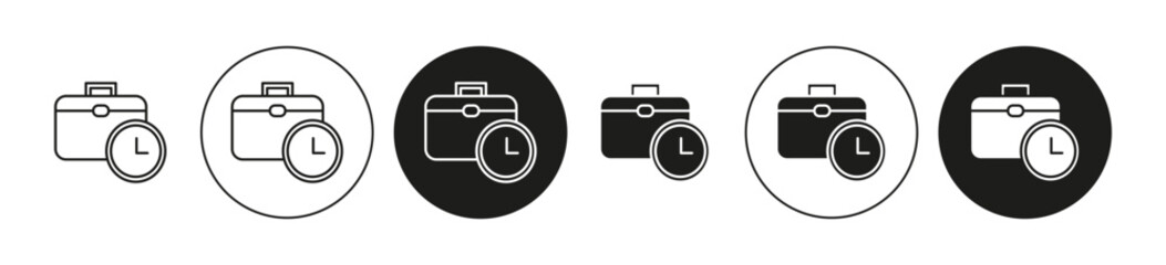 Work experience linear art icon set. Work experience vector mark for web