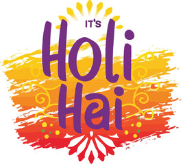 Happy holi festival card colorful background