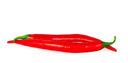 Peppers bitter isolated on a white background