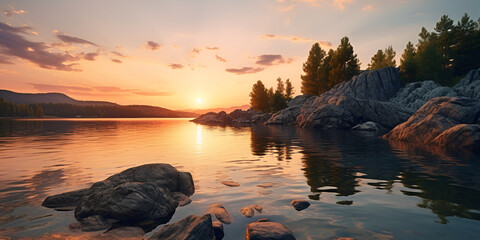  Calm Waters Reflecting a Beautiful Sunset