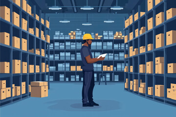 Inventory Management: Monitoring and controlling the levels of stock to meet demand while minimizing excess - obrazy, fototapety, plakaty