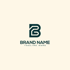 Alphabet initial letter BE EB logo design template - vector.