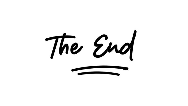 the end. suitable for logos, posters, cinema, flogs, movies, videos, and banners. Alpha channel.