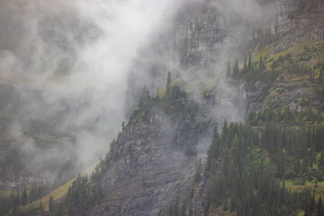 Stormy day in Glacier National Park, Montana