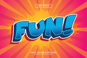 3d fun and colorful sticker text effect