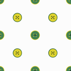 Vector  pattern with yellow and green buttons