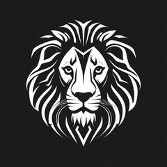 Fototapeta premium flat vector logo of lion