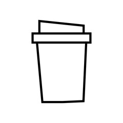 Coffee paper cup icon