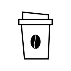 Coffee paper cup icon