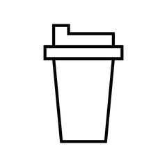 Coffee paper cup icon
