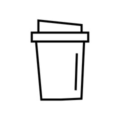 Coffee paper cup icon