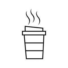 Coffee paper cup icon
