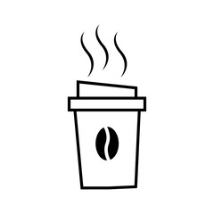 Coffee paper cup icon