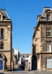 Fototapeta na wymiar Stone Buildings in Old Town, Edinburgh, Scotland