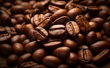 Fototapeta premium coffee beans background wallpaper
