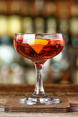 Cocktail with rum El Presidente